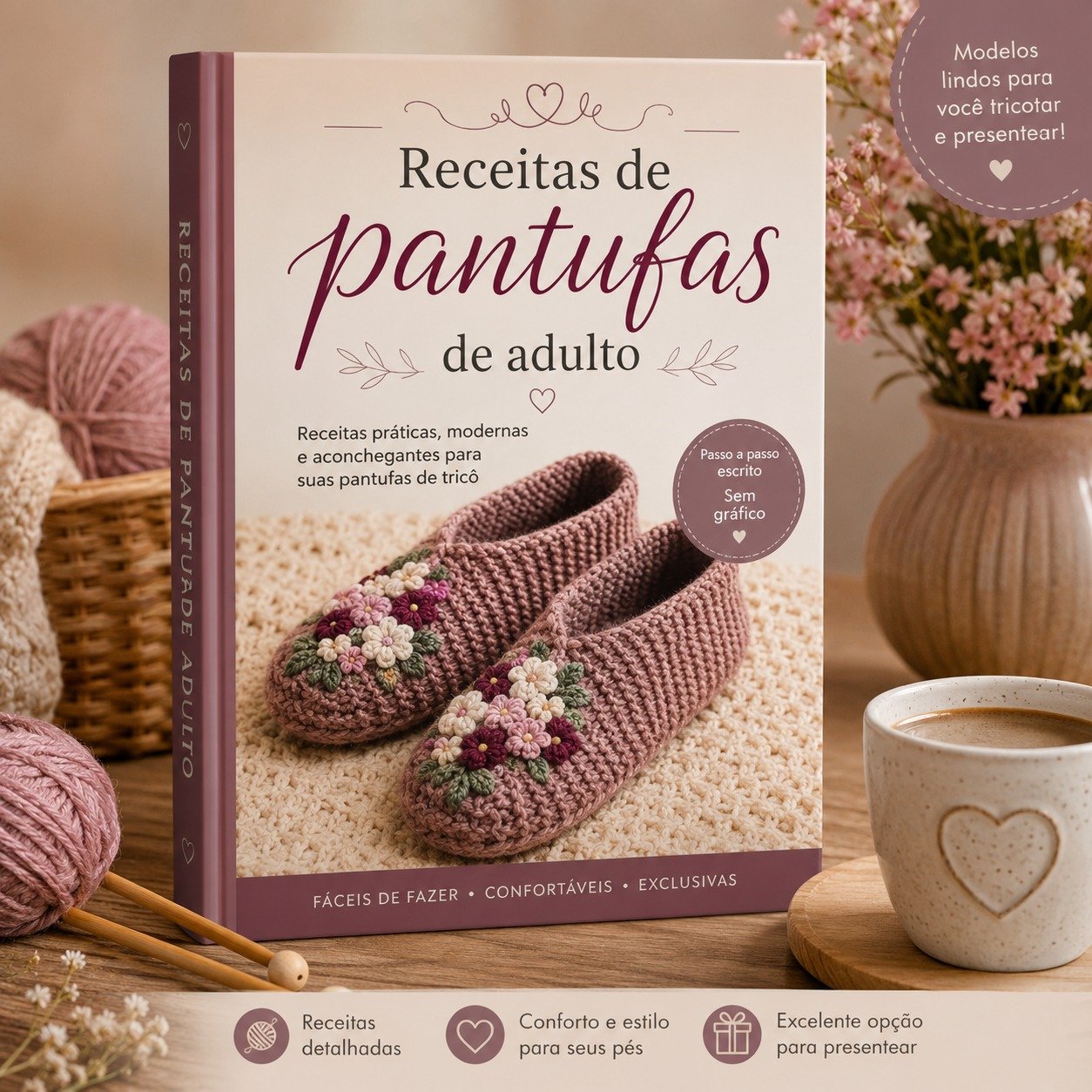 Ebook Pantufas de Tricô